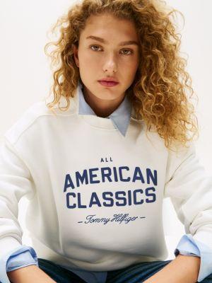 Embroidered Logo Varsity Sweatshirt Product Image
