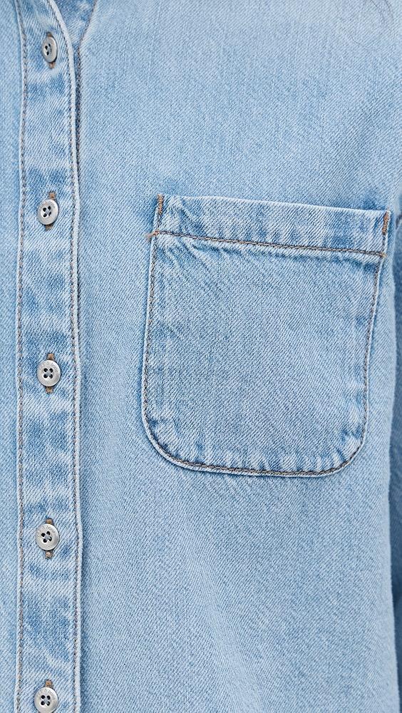rag & bone Ultra Featherweight Cropped Maxine Shirt | Shopbop Product Image