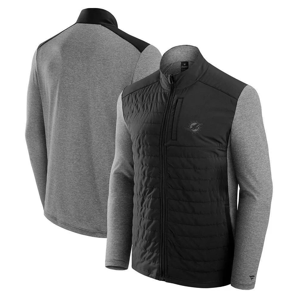 Unisex Fanatics Black/Heather Gray Buffalo Bills Tonal Full-Zip Jacket, Adult Unisex, Size: XL Product Image
