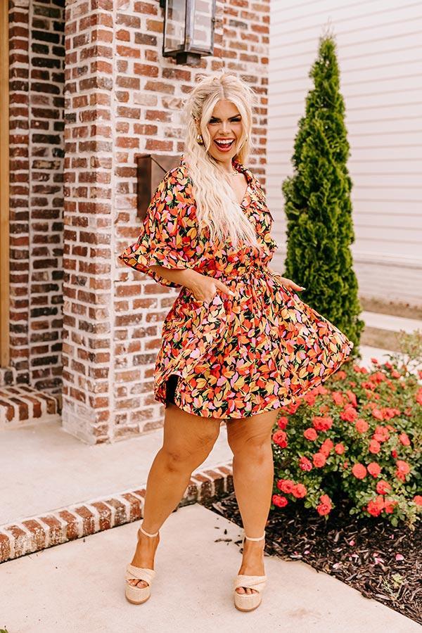 Statement Maker Floral Romper in Black Curves Product Image