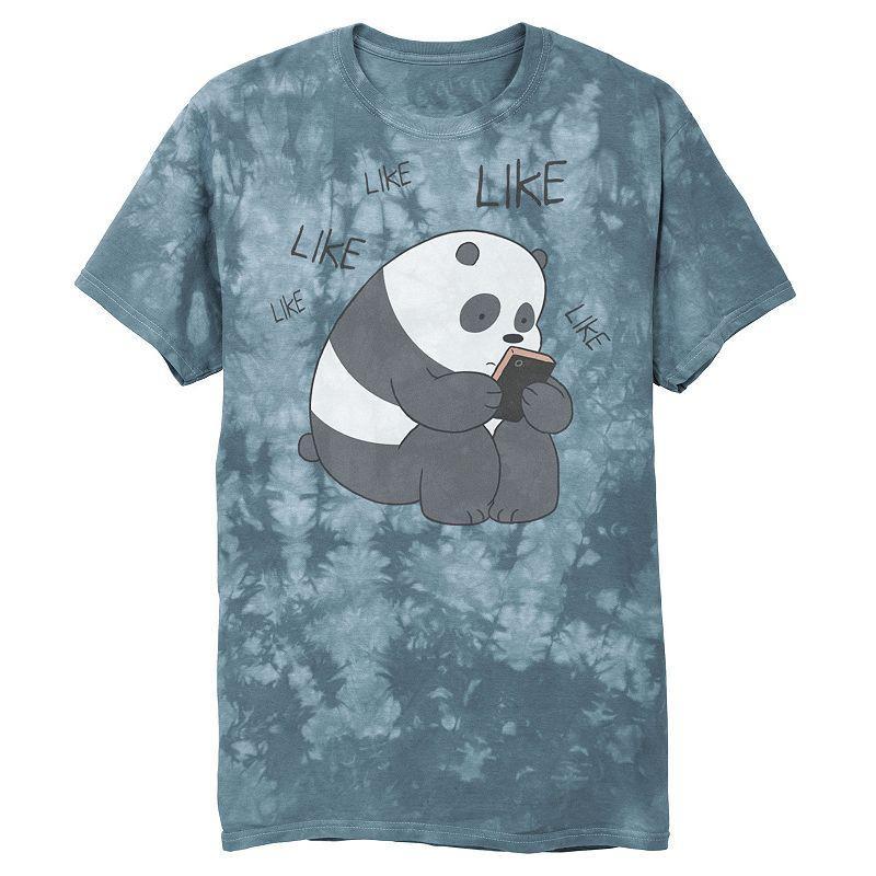 Men's Cartoon Network We Bare Bears Like Like Like Texting Graphic Tee, Size: XL, Athletic Grey Product Image