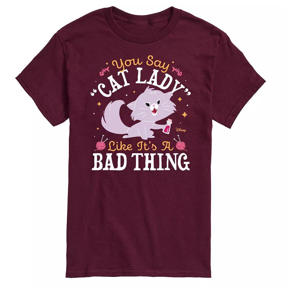Disneys The Aristocats Mens Cat Lady Like Its a Bad Thing Graphic Tee Blue Product Image