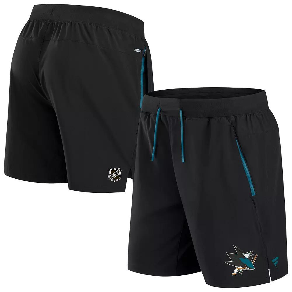 Men's Fanatics  Black Pittsburgh Penguins Authentic Pro Rink Performance Shorts, Size: 2XL Product Image