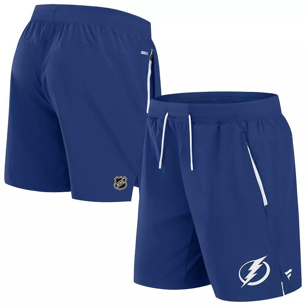 Men's Fanatics  Navy New York Rangers Authentic Pro Rink Performance Shorts, Size: Small, Ran Blue Product Image
