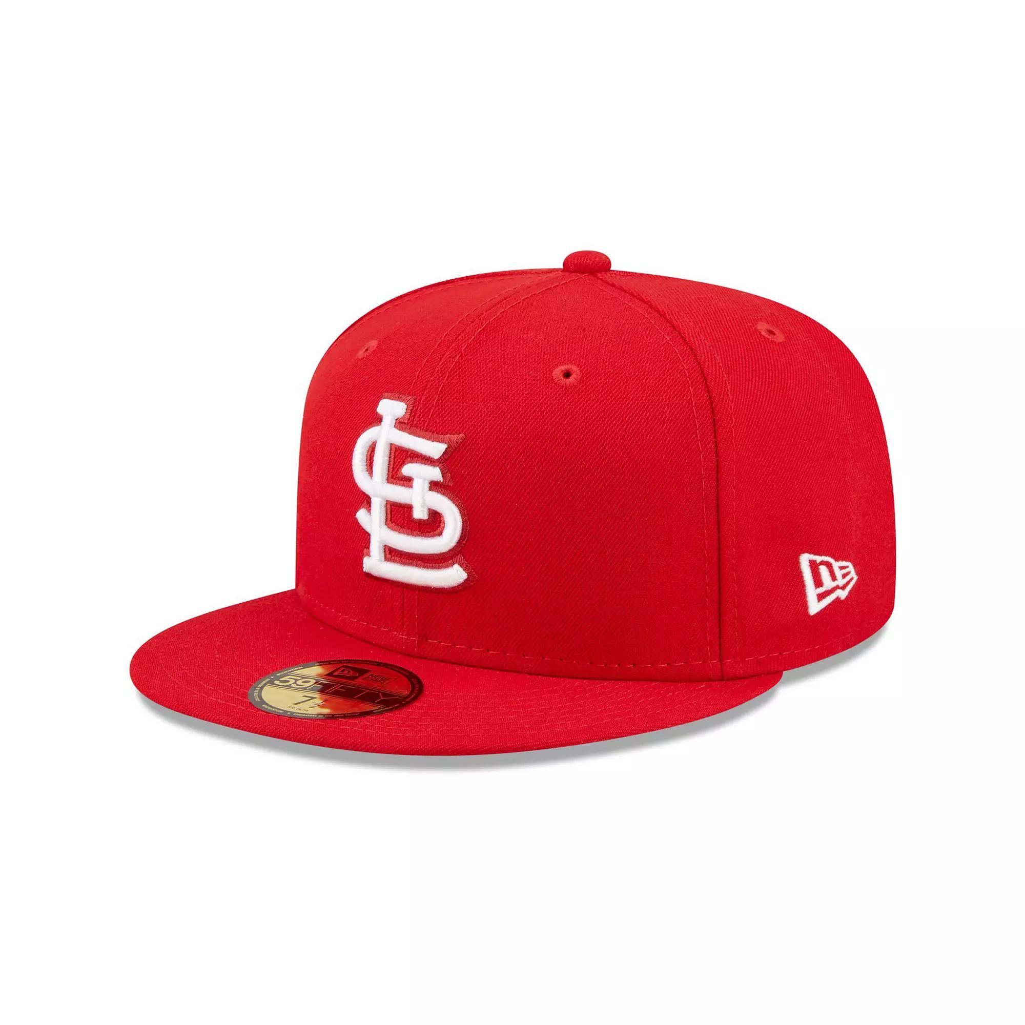 Men's New Era Red St. Louis Cardinals White Logo 59FIFTY Fitted Hat, Size: 7 1/8 Product Image
