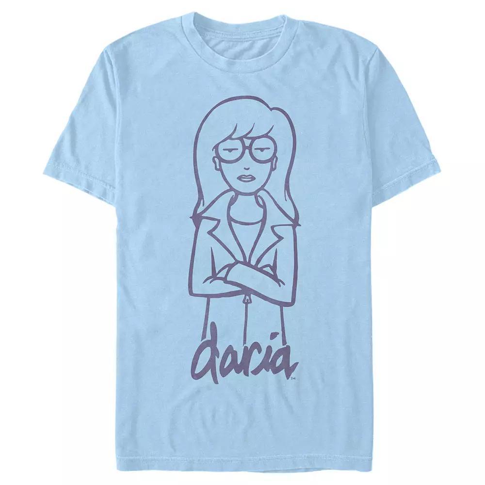 Men's Daria Draw Graphic Tee, Size: Small, Light Blue Product Image