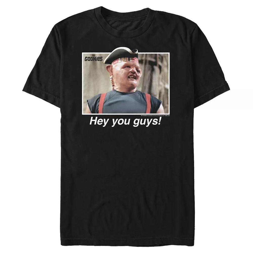 Men's The Goonies Sloth Hey You Guys Graphic Tee, Size: Medium, Black Product Image