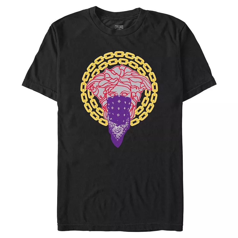 Men's Crooks And Castle Medusa Bandit Graphic Tee, Size: Medium, Black Product Image