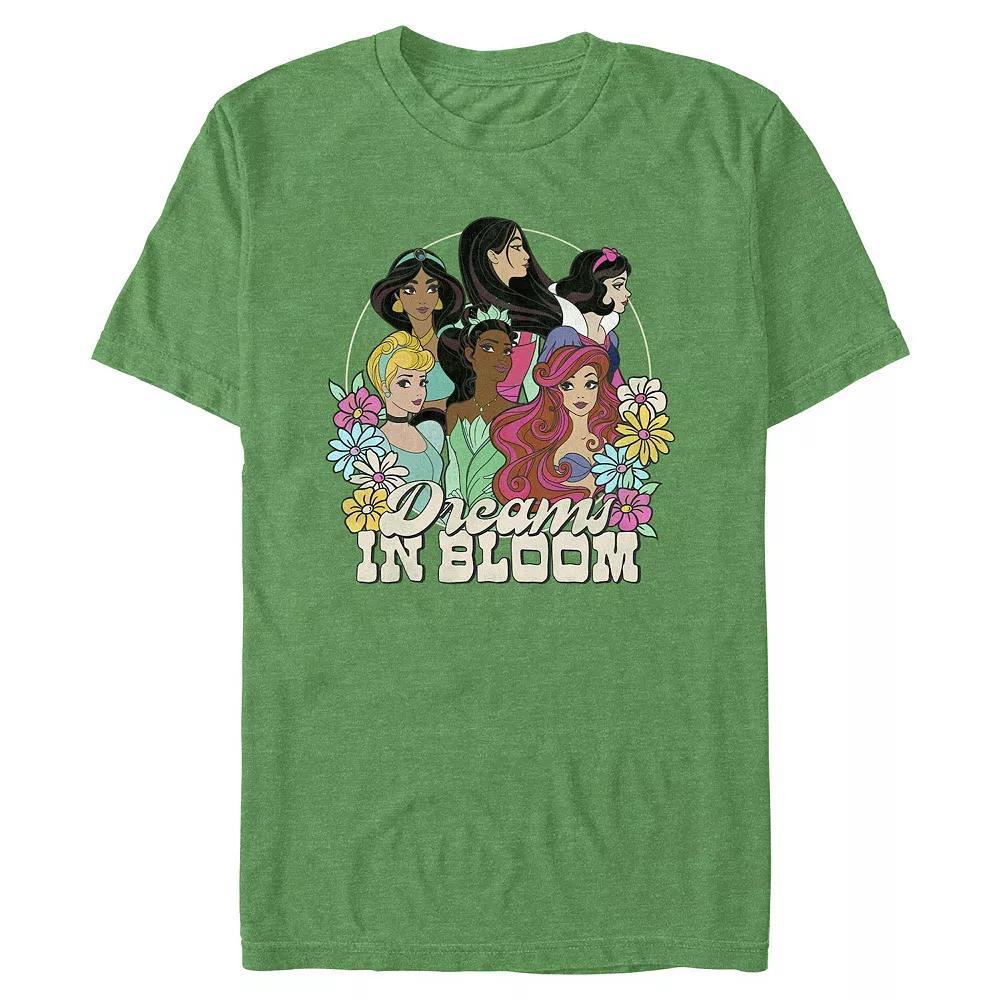 Disney Princess Dreams In Bloom Big & Tall Graphic Tee, Men's, Size: 3XL Tall, Kelly Grey Product Image