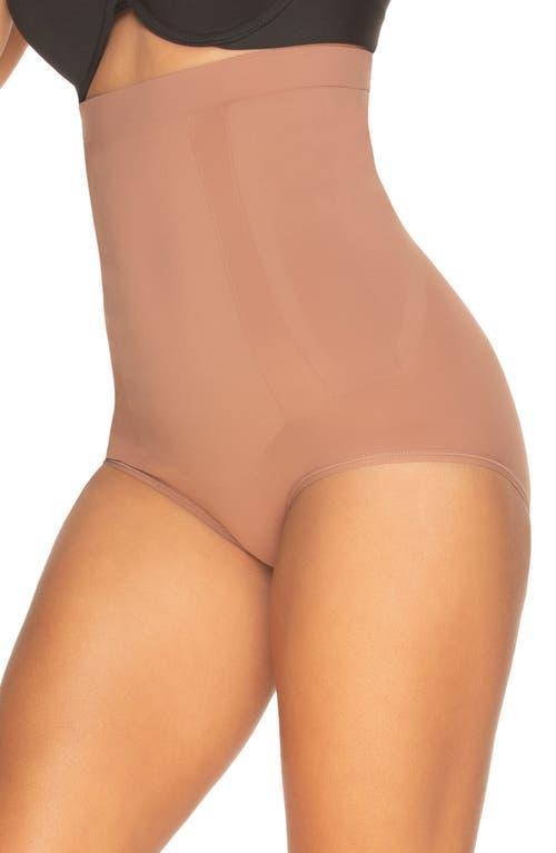 Women's Jezebel Fusion Hi-Waist Firm Control Shaper Panty 640161, Size: Small, Brown Cca Product Image