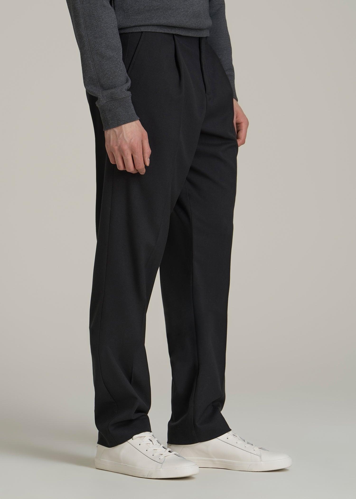 Tall Men's Relaxed Pleated Trouser in Deep Cove Product Image