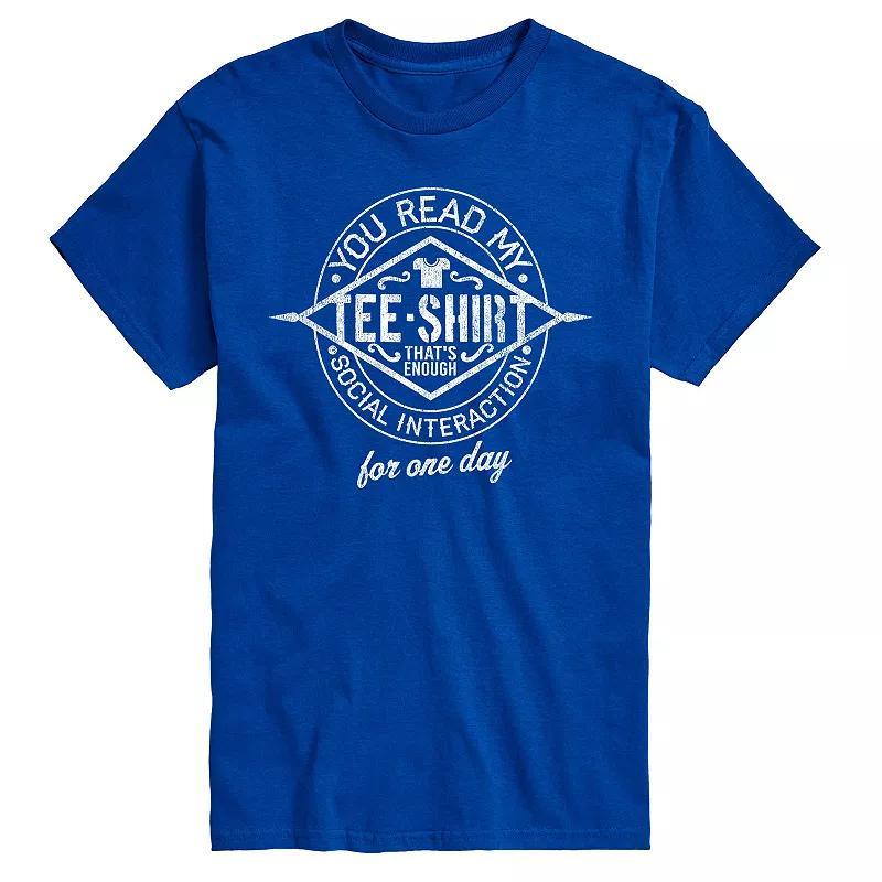 Mens You Read My Tee Shirt Tee Product Image
