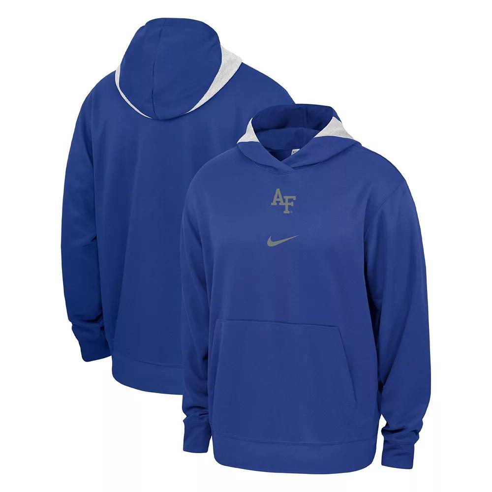 Men's Nike Royal Air Force Falcons Basketball Spotlight Performance Pullover Hoodie, Size: Large, Afa Blue Product Image