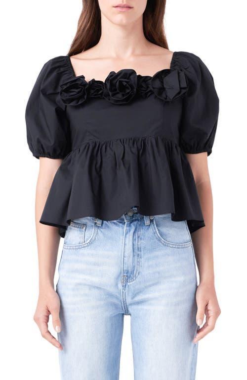 English Factory Poplin Corsage Top Women's Clothing Product Image