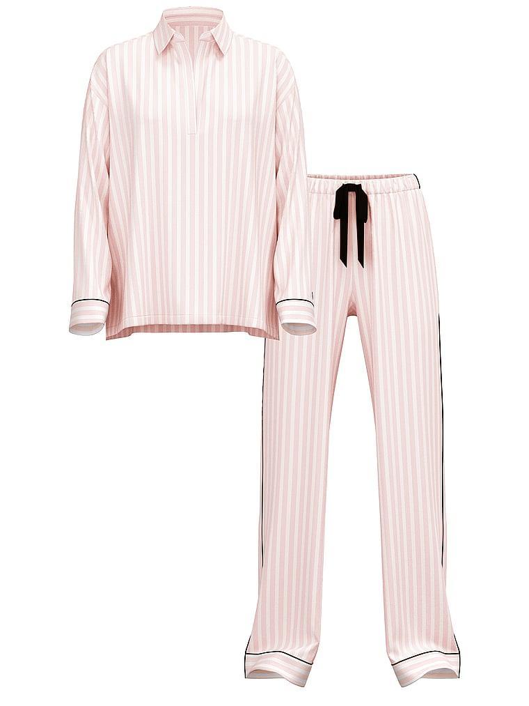Flannel Popover Long Pajama Set Product Image