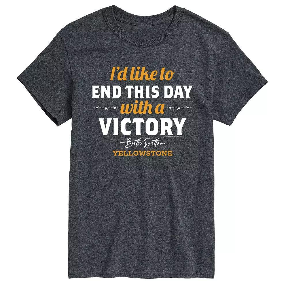 Big & Tall Yellowstone Victory Tee, Men's, Size: 4XB, Gray Product Image