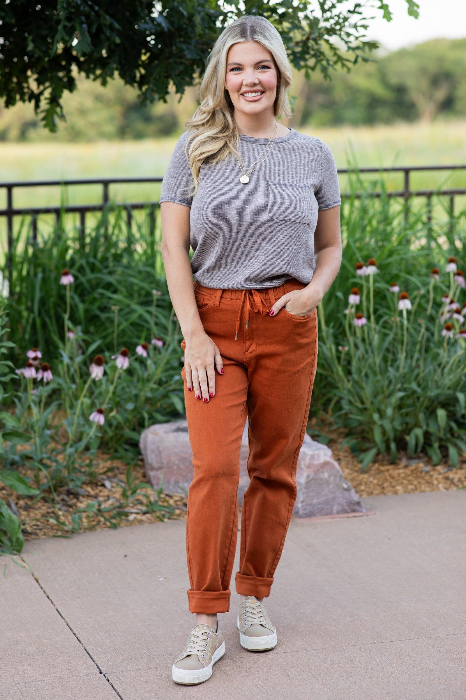 Judy Blue Meet Me At The Pumpkin Patch Joggers Product Image