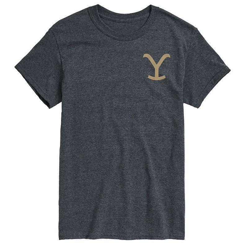 Big & Tall Yellowstone Y Graphic Tee, Mens Blue Product Image