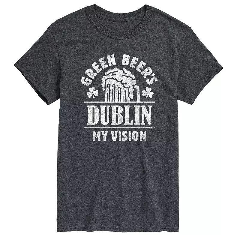 Big & Tall Green Beers Dublin My Vision Tee, Mens Product Image