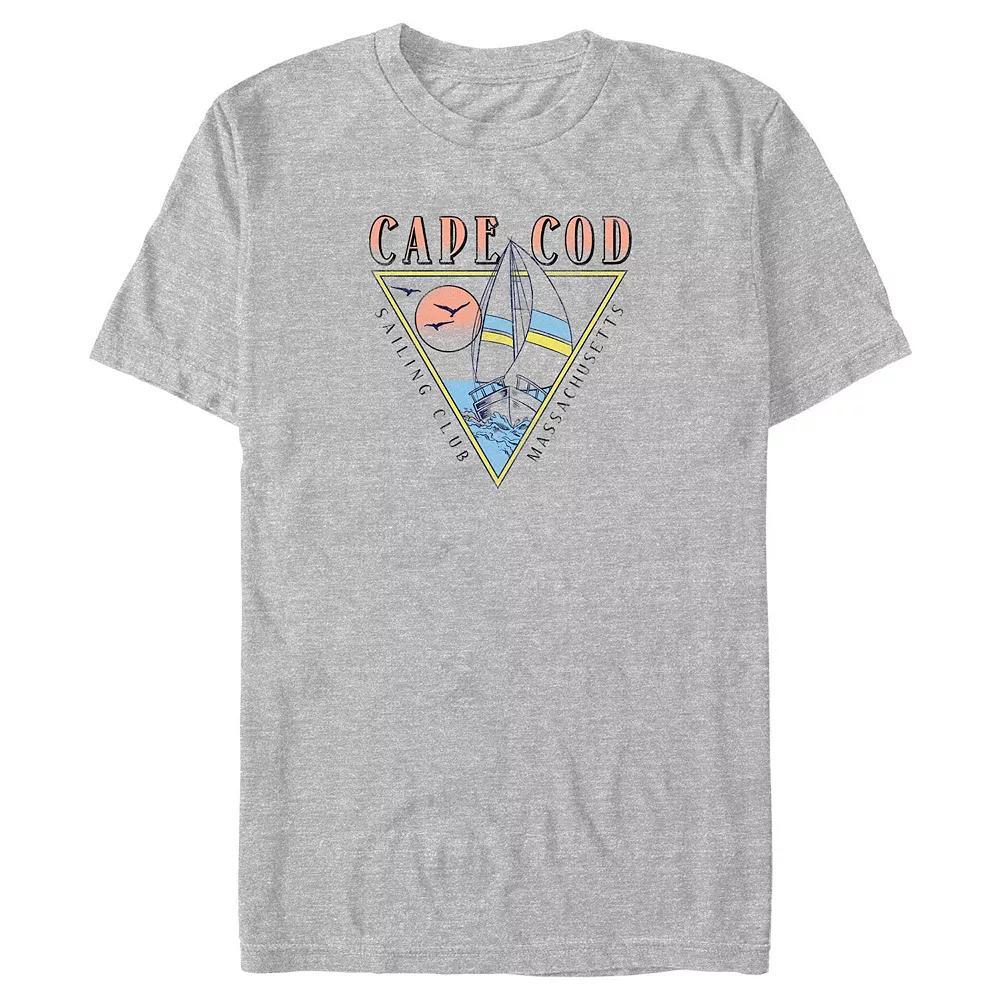 Big & Tall Cape Cod Sailing Club Graphic Tee, Men's, Size: Large Tall, Athletic Grey Product Image
