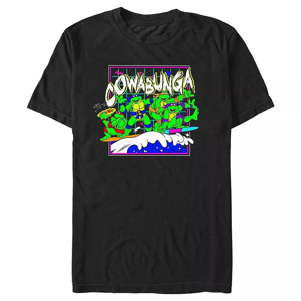 Men's Teenage Mutant Ninja Turtles Crazy Surfers Graphic Tee, Size: XL, Black Product Image