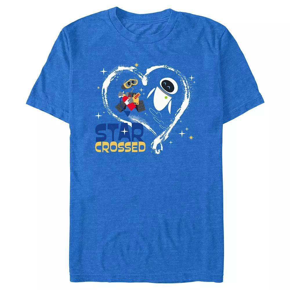 Disney's WALL-E Star Crossed Men's Graphic Tee, Size: XXL, Royal Grey Product Image