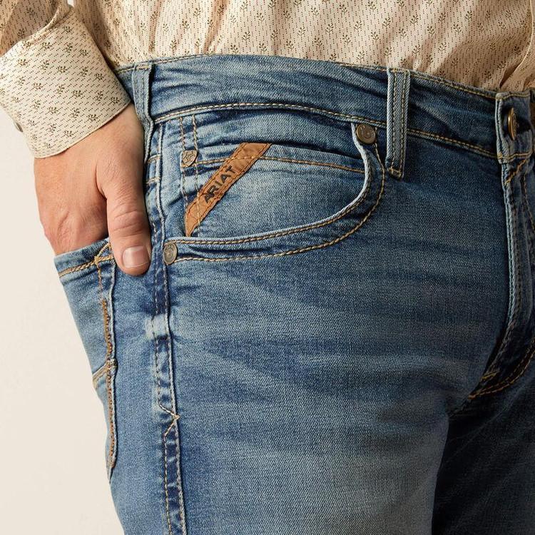 SALE Ariat® Men's M5 Redmond Straight Leg Jeans in Gaviota Product Image