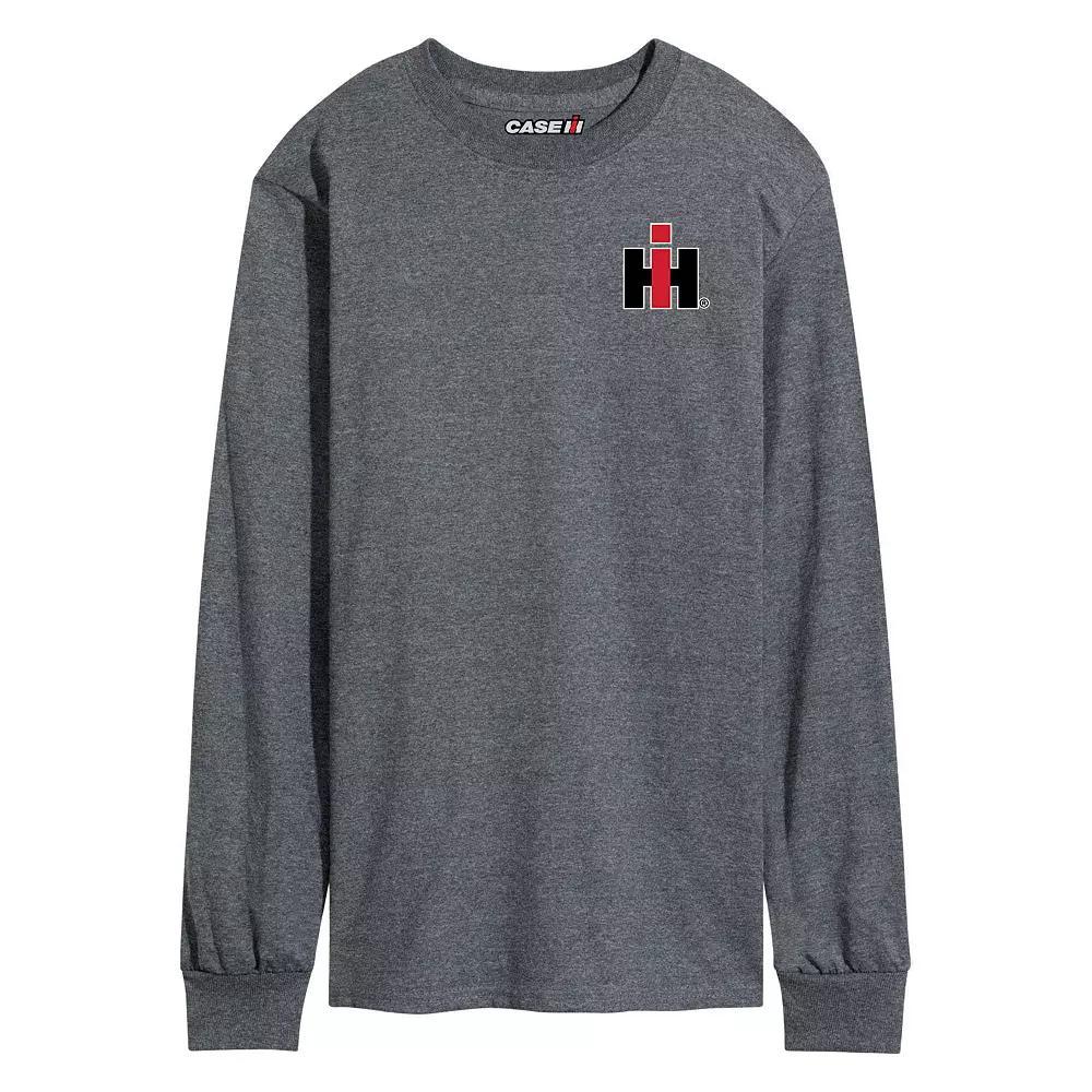 Men's Case IH Logo Long Sleeve Tee, Size: Small, Gray Product Image