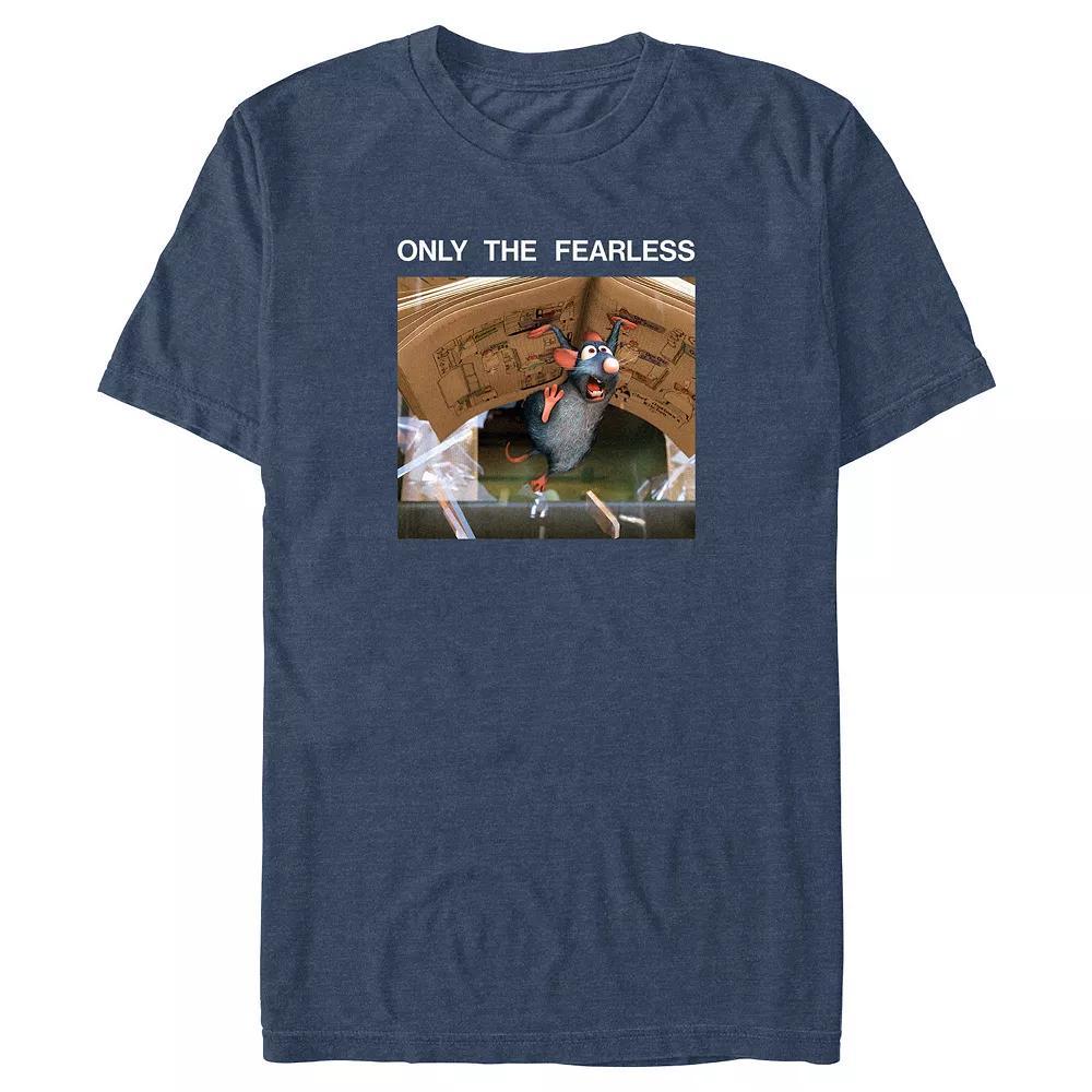 Disney / Pixar's Ratatouille Only The Fearless Men's Graphic Tee, Size: Small, Navy Grey Product Image