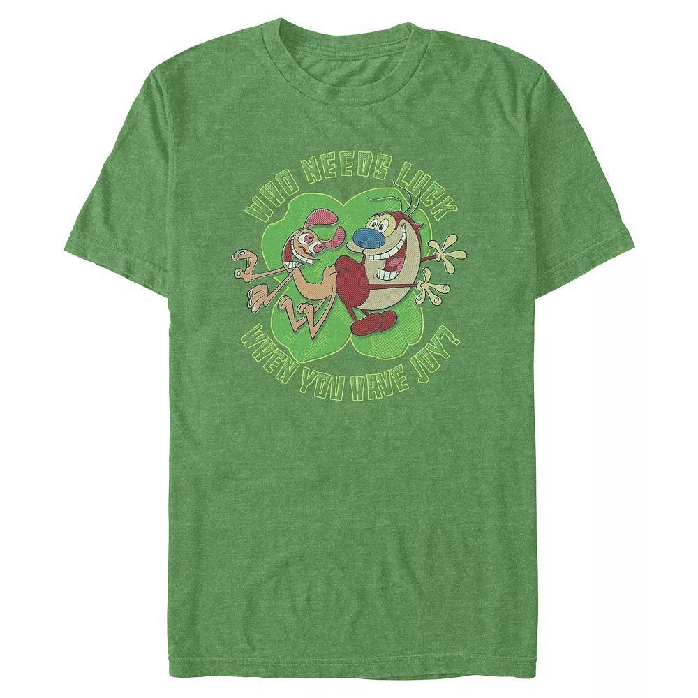 Big & Tall Who Needs Luck Graphic Tee, Men's, Size: 3XL Tall, Kelly Grey Product Image