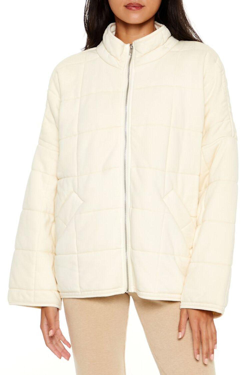 Quilted Zip-Up Jacket | Forever 21 Product Image