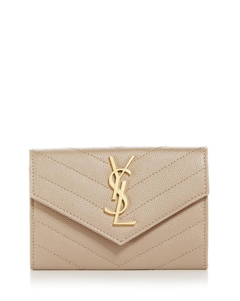 Womens Cassandre Matelass Small Envelope Wallet in Grain de Poudre Embossed Leather Product Image