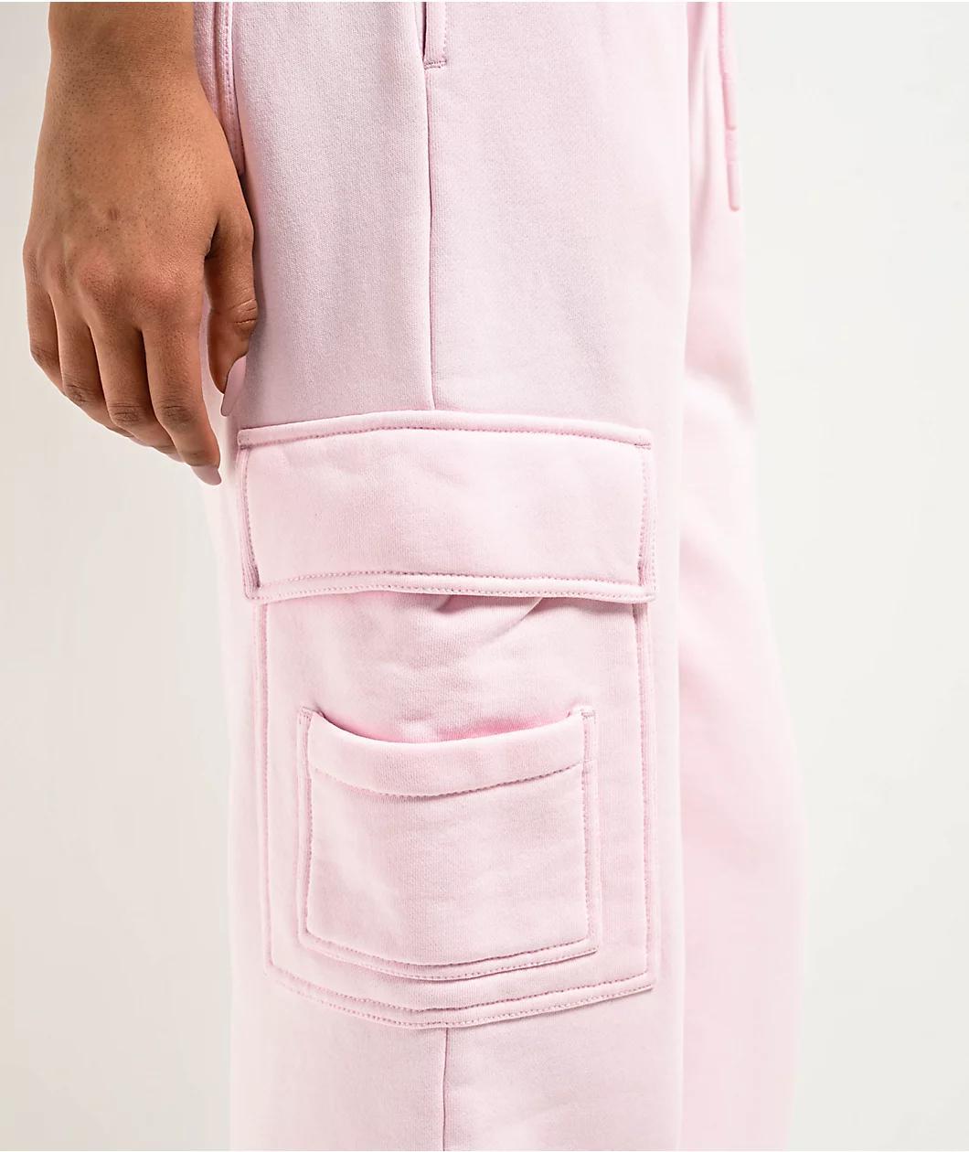 Ninth Hall Fundamentals Koa Pink Tulle Cargo Relaxed Sweatpants Product Image