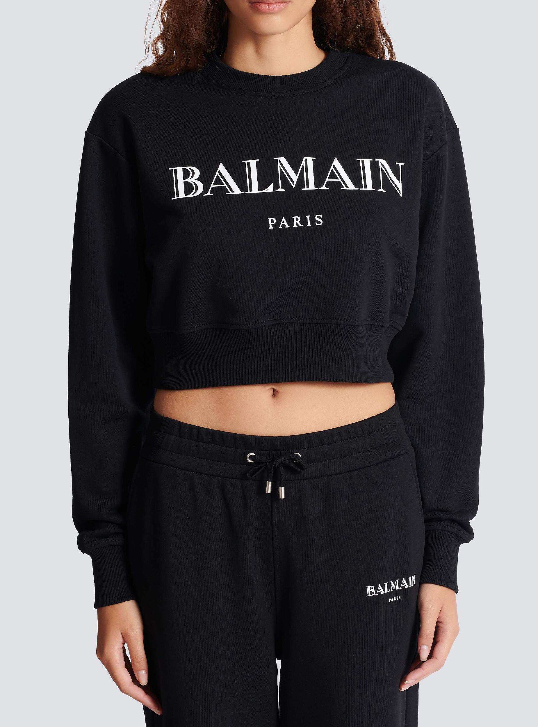 Printed Balmain crew-neck sweatshirt Product Image