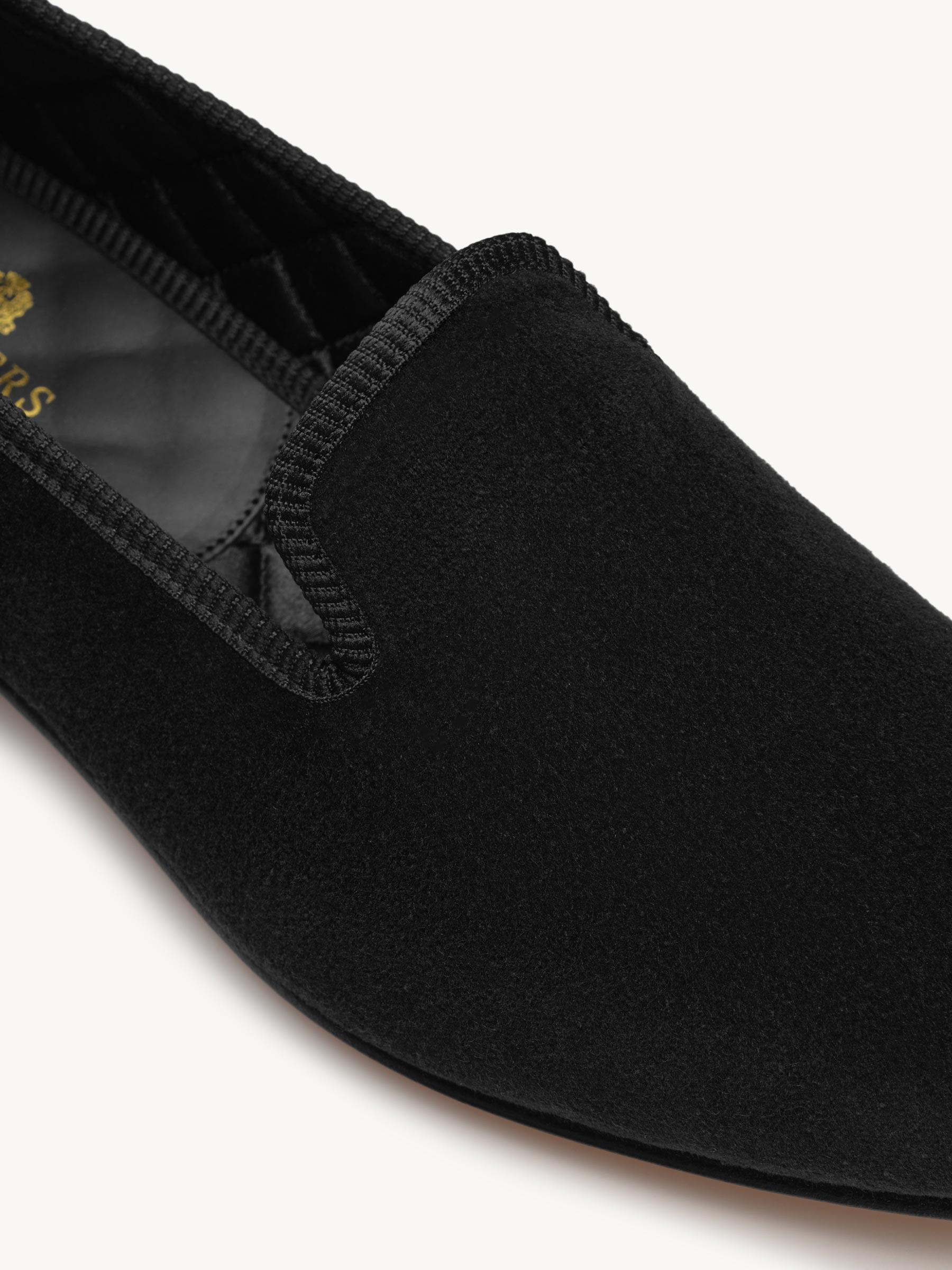 Black Sanders x Buck Mason Velvet Wholecut Loafer Product Image