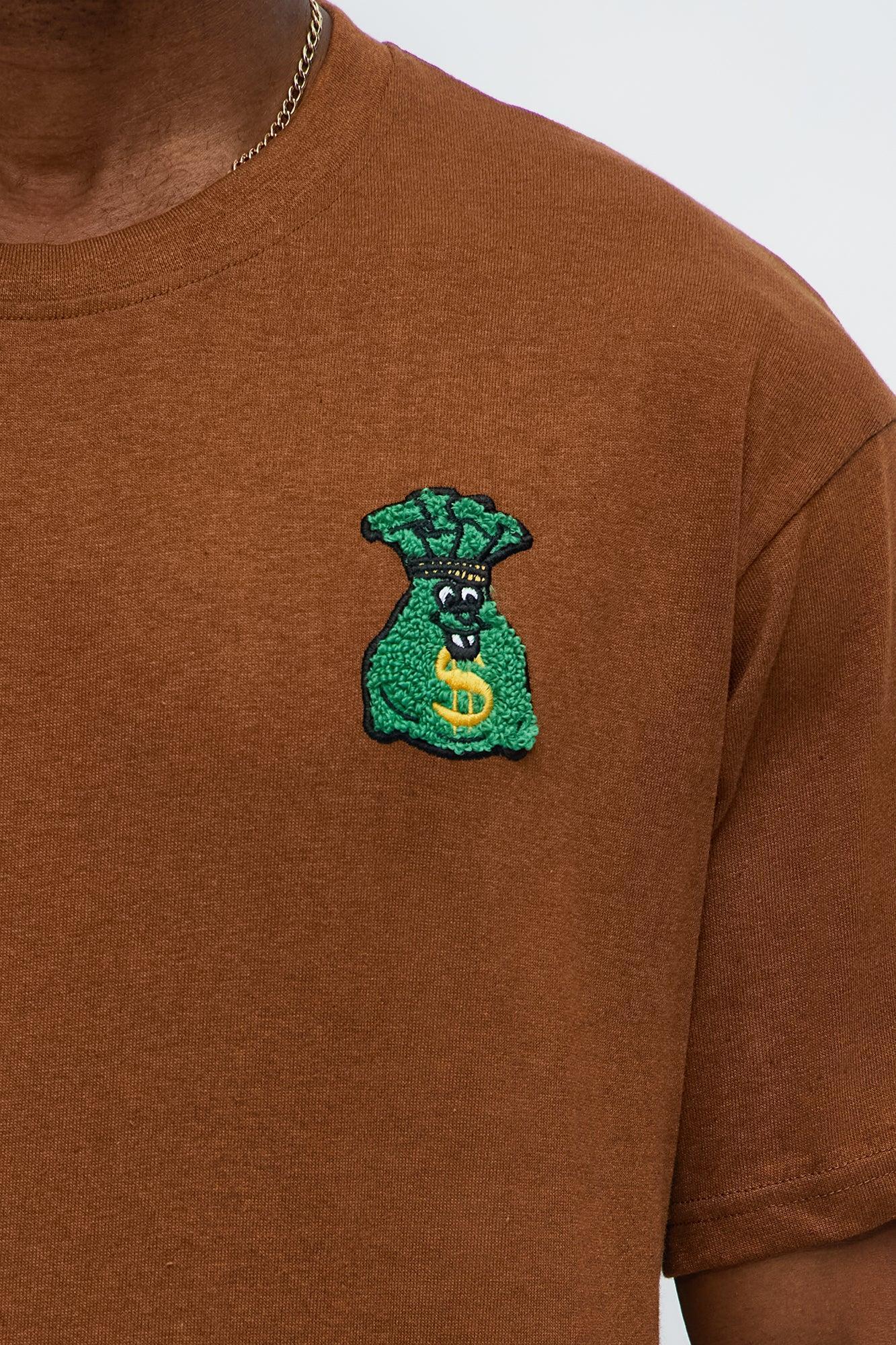 Lil Money Bag Short Sleeve Tee - Khaki Male Product Image