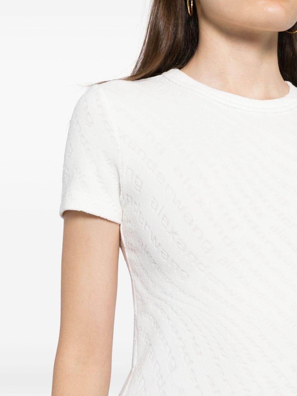 logo-jacquard knitted top Product Image