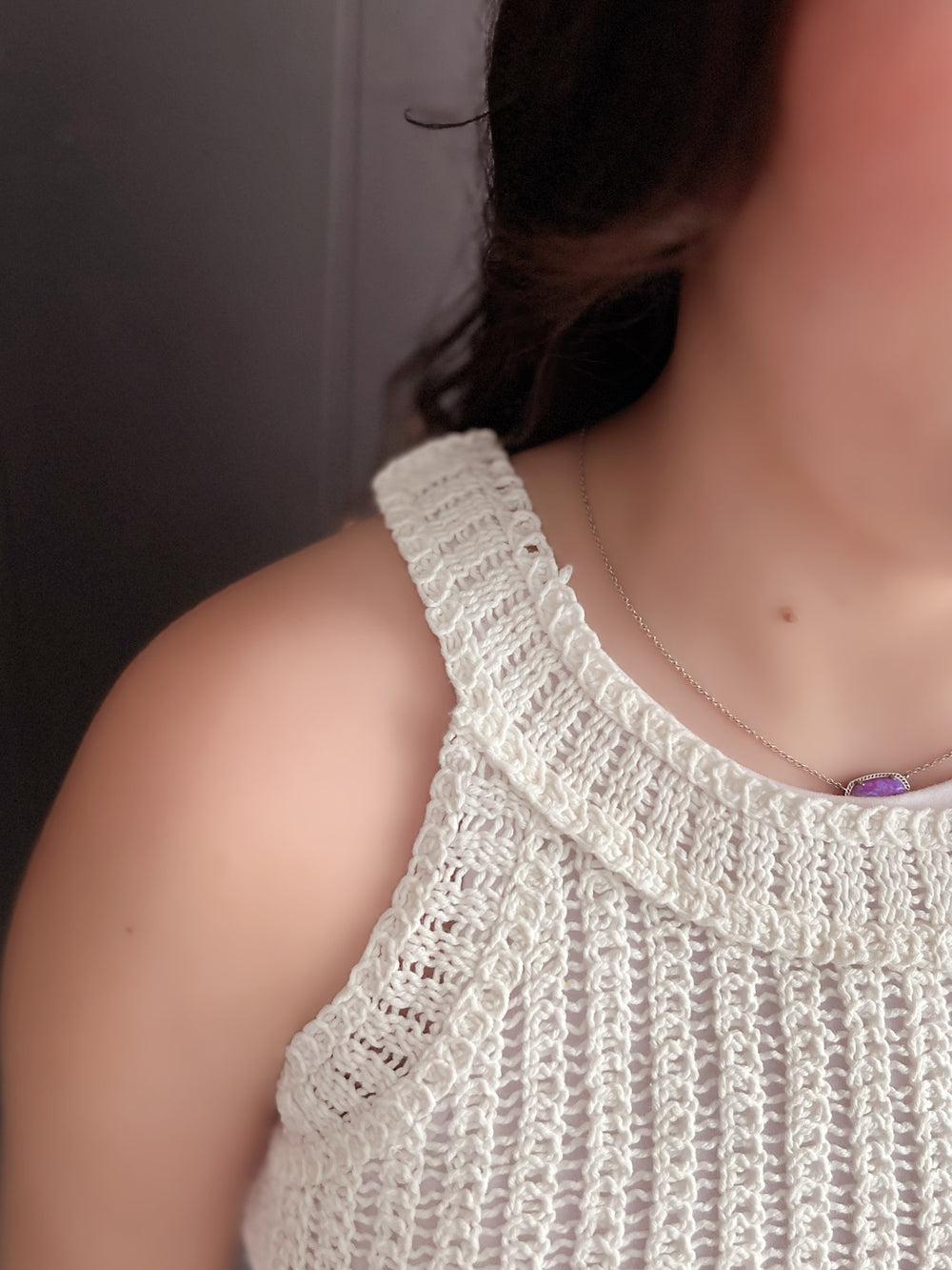 Crochet Tank Top- 2 Colors Product Image