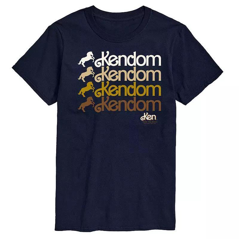 Big & Tall Barbie The Movie Kendom Western Graphic Tee, Mens Blue Product Image