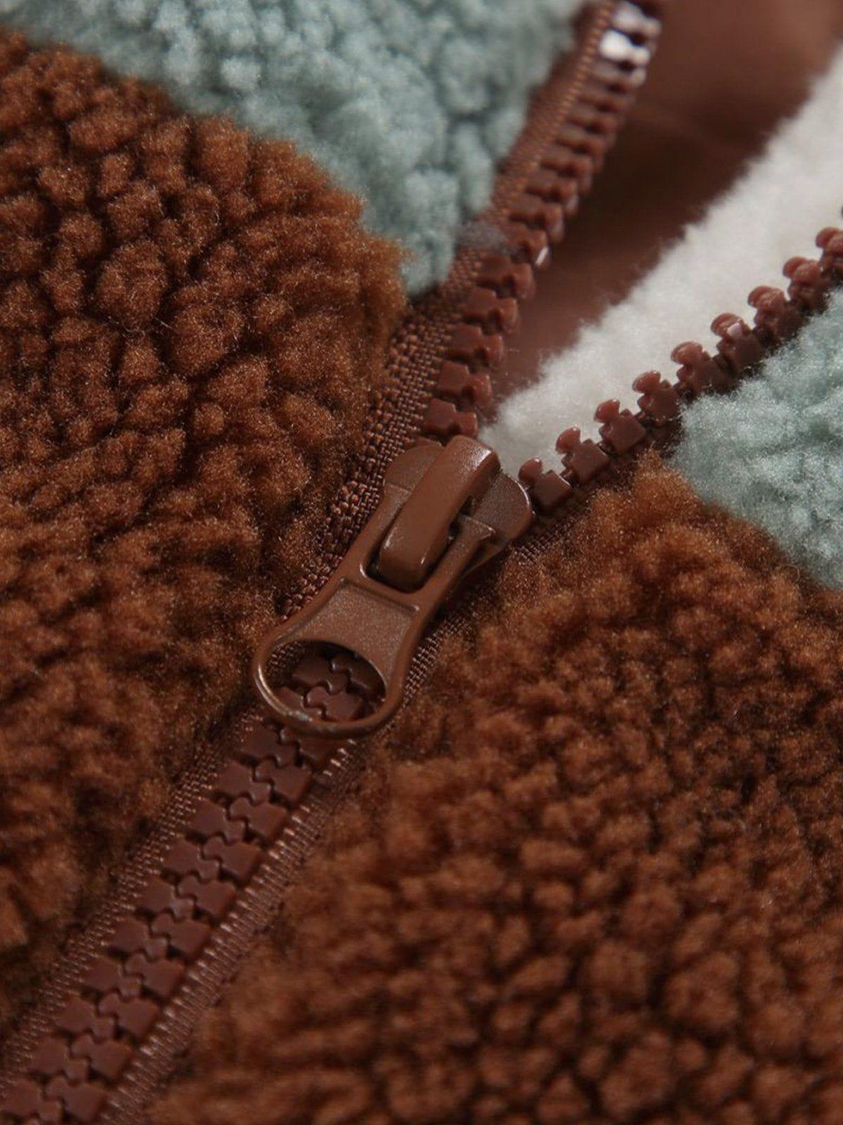 Aelfric Eden Color Blocking Sherpa Coat Product Image