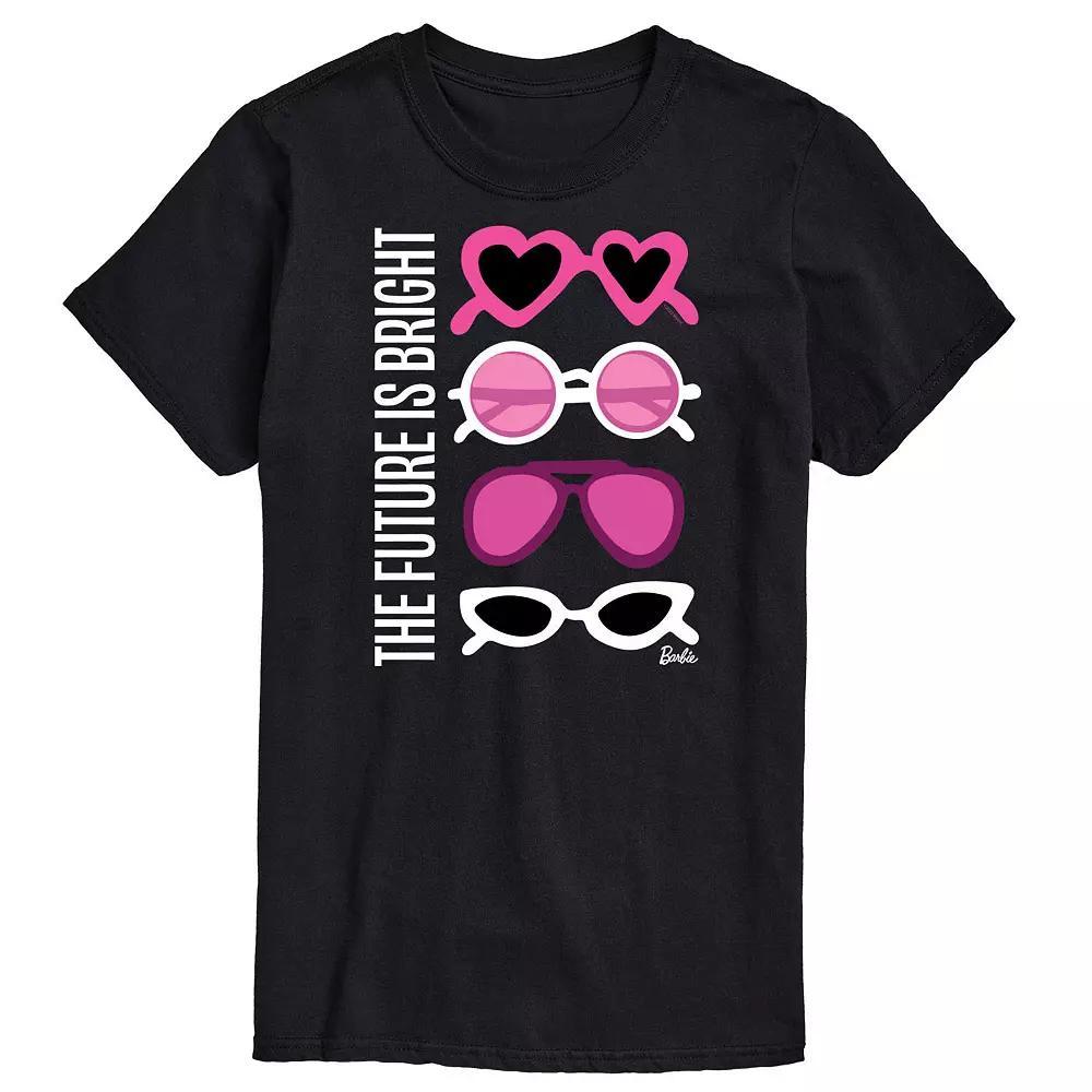 Big & Tall Barbie The Future Is Bright Graphic Tee, Mens Blue Product Image