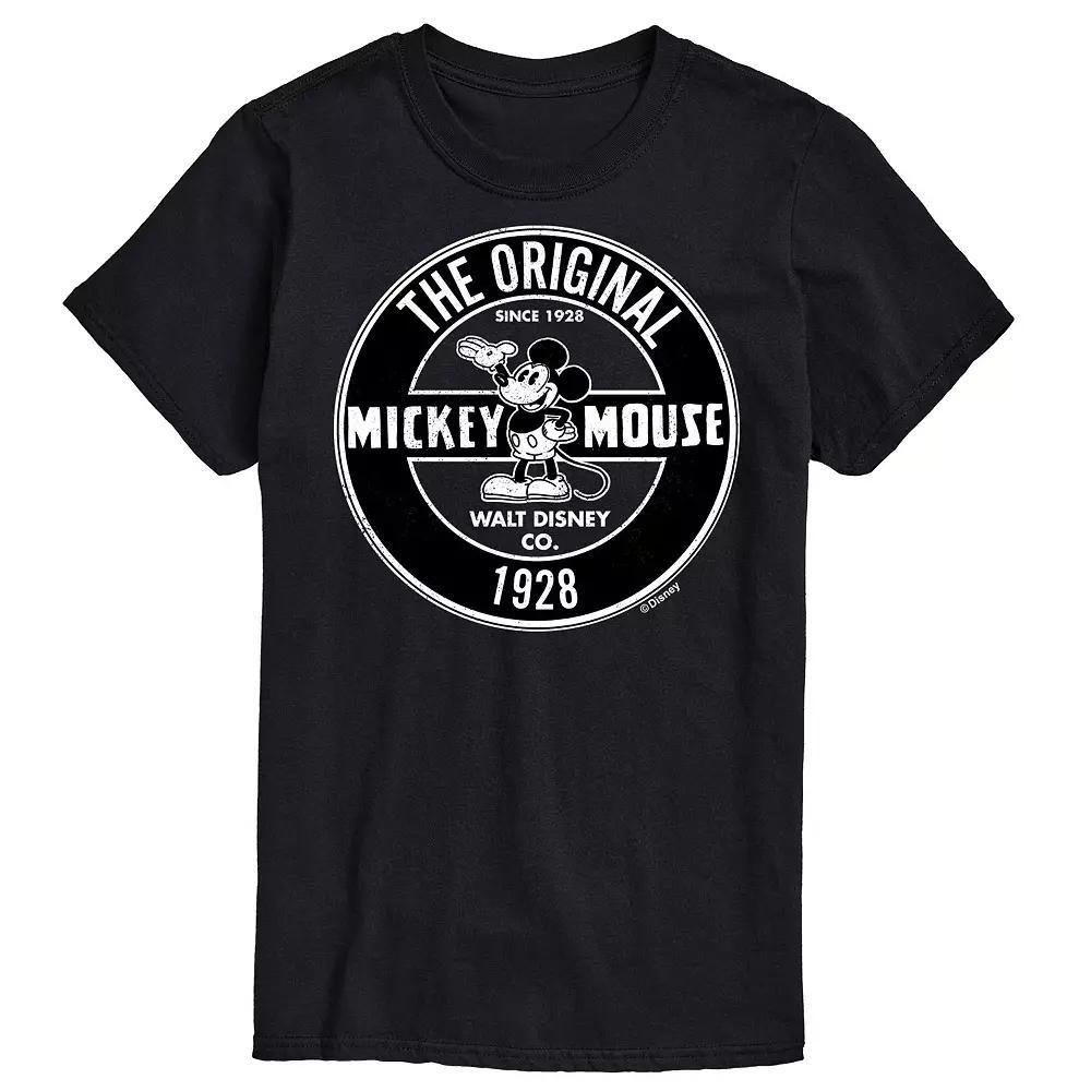 Disney's Mickey Mouse Big & Tall OG Graphic Tee, Men's, Size: 4XL Tall, Black Product Image