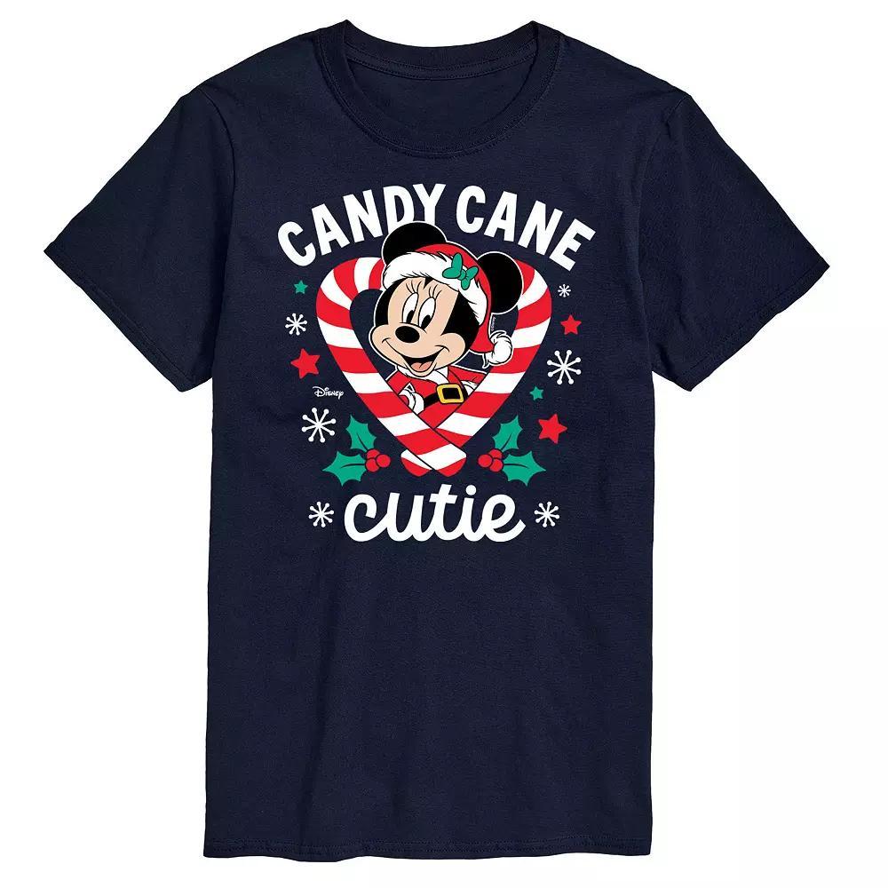 Disney's Big & Tall Minnie Candy Cane Cutie Graphic Tee, Men's, Size: XL Tall, Black Product Image
