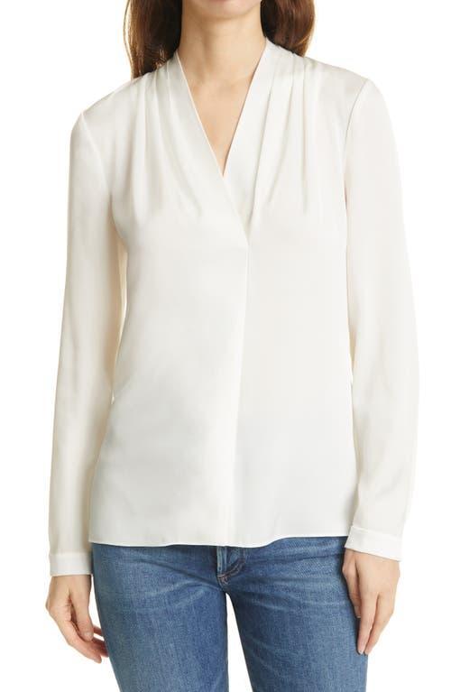 Kobi Halperin Nellie Silk-Blend Pleated Blouse Product Image