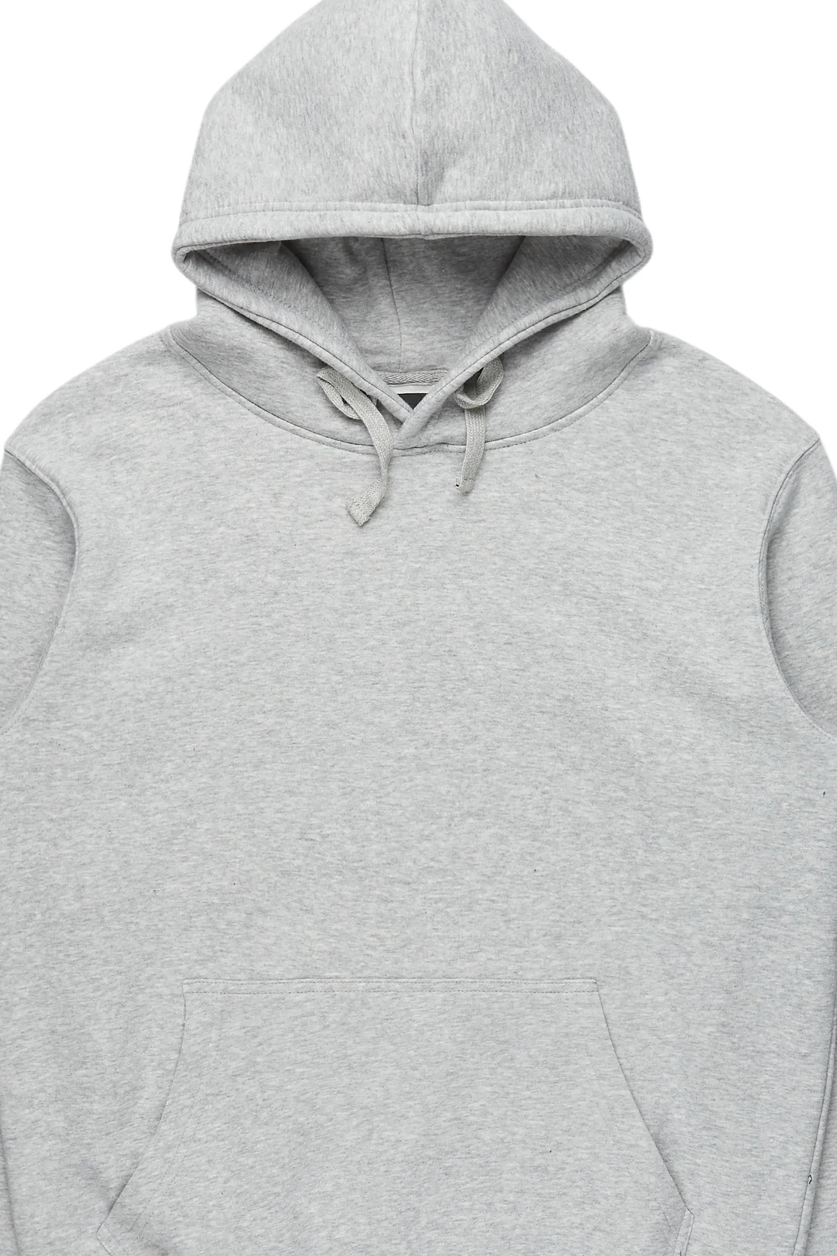 Basic Heather Grey Rockstar Hoodie Male Product Image
