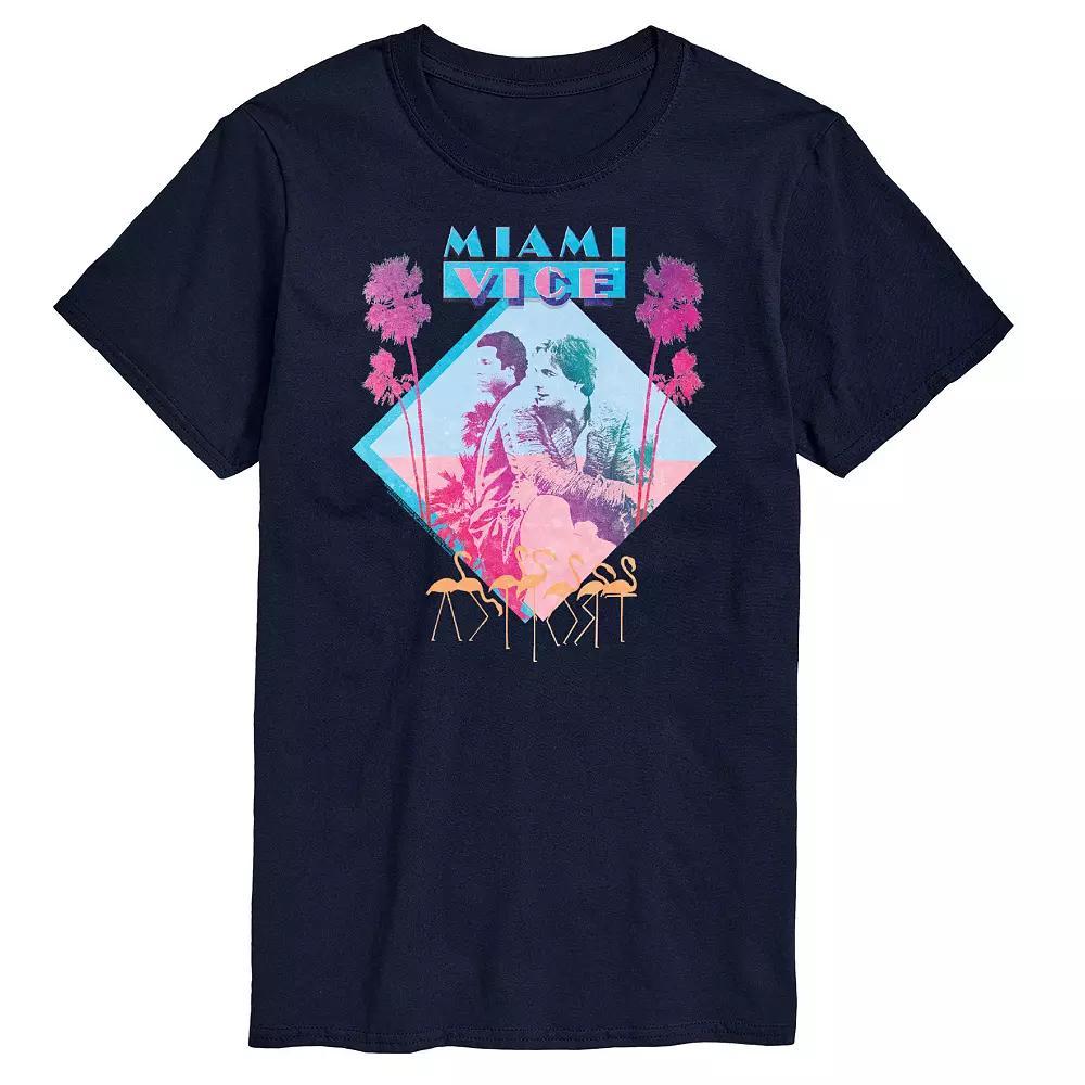Big & Tall Miami Vice Graphic Tee, Mens Product Image