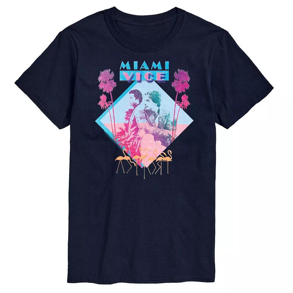 Big & Tall Miami Vice Graphic Tee, Mens Product Image