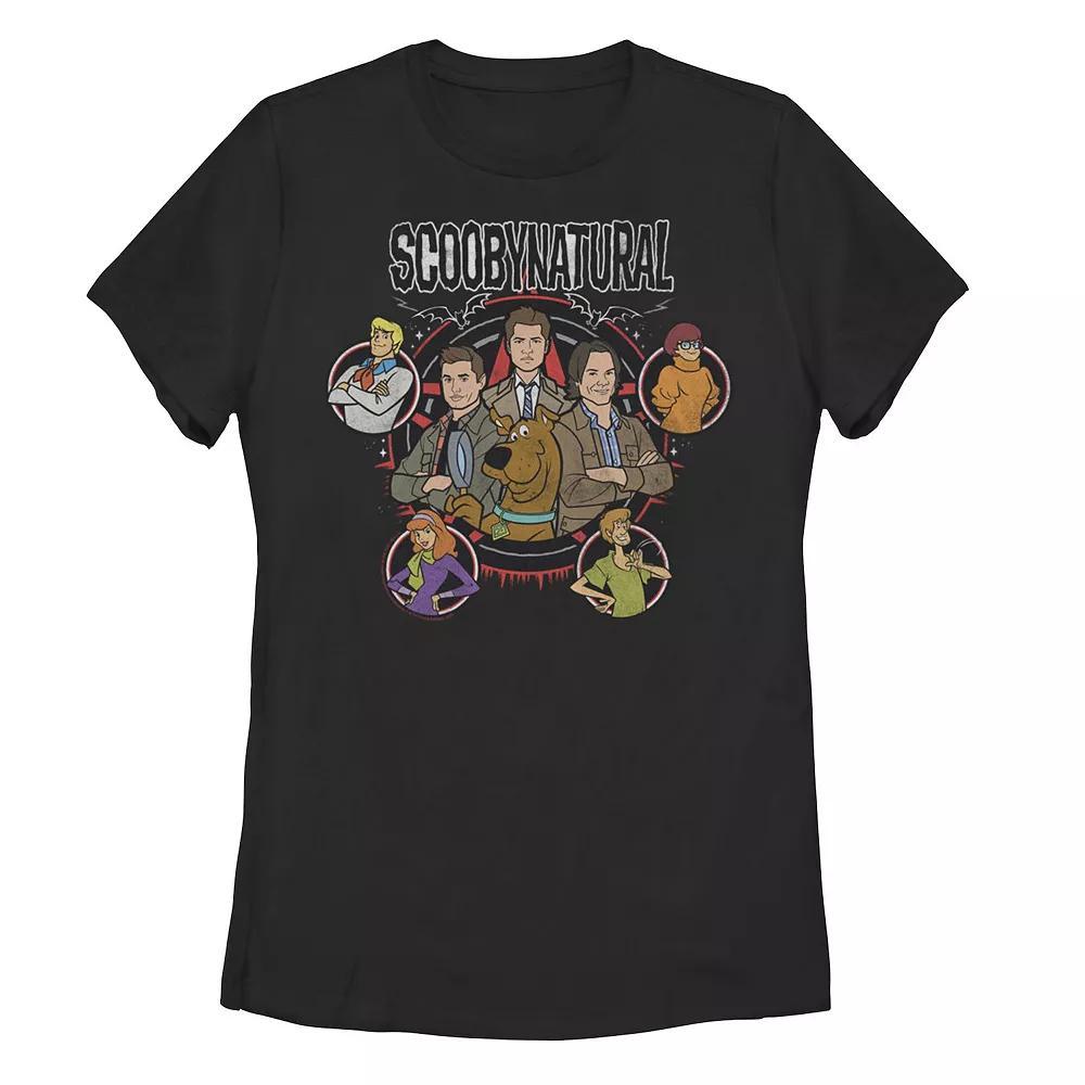 Juniors' Scooby-Doo Scoobynatural Group Shot Graphic Tee, Girl's, Size: XL, Black Product Image