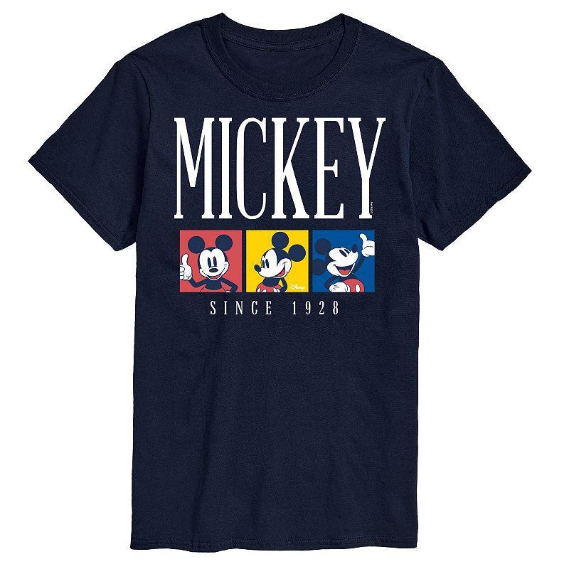 Disney's Mickey Mouse Big & Tall Color Block Graphic Tee, Men's, Size: XXL Tall, Black Product Image