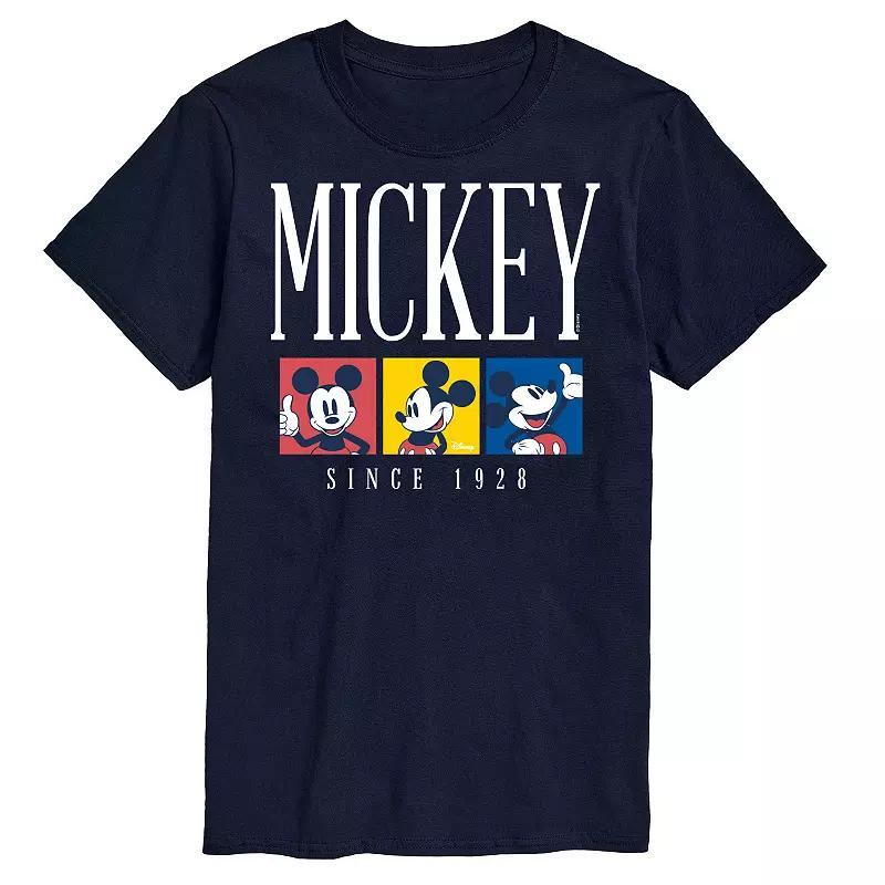 Disney's Mickey Mouse Big & Tall Color Block Graphic Tee, Men's, Size: XXL Tall, Black Product Image